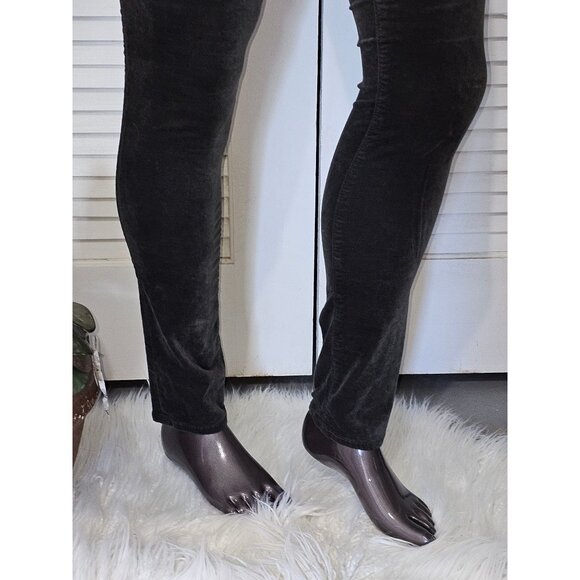 Adriano Goldschmied Green The Legging Super Skinny Velvet Pants Sz 27R 0984 - Picture 12 of 15